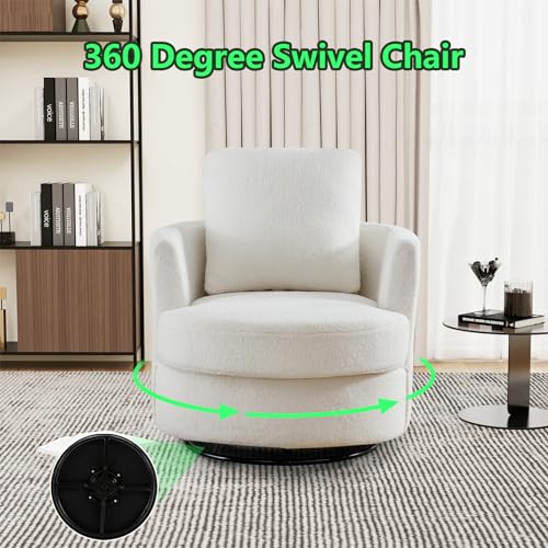 ODUWA Swivel Barrel Chair Set of 2