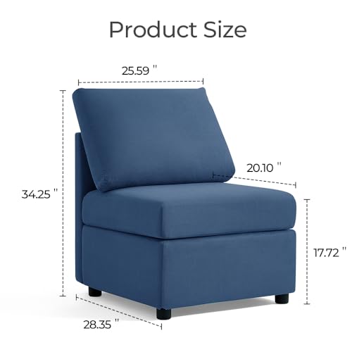 LINSY HOME Modular Sectional Sofa, Convertible U Shaped Sofa Couch with Storage, Memory Foam, Modular Sectionals with Ottomans
