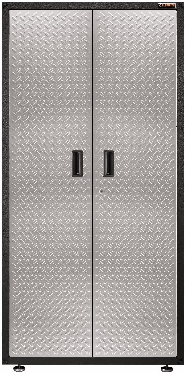 Gladiator GALG36KDYG Ready-To-Assemble Gearbox Steel Cabinet, Silver Tread