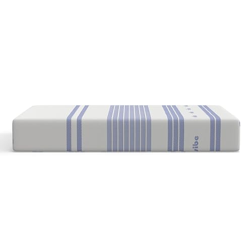 Vibe Gel Memory Foam Mattress, 12-Inch CertiPUR-US Certified Bed-in-a-Box, Queen, White