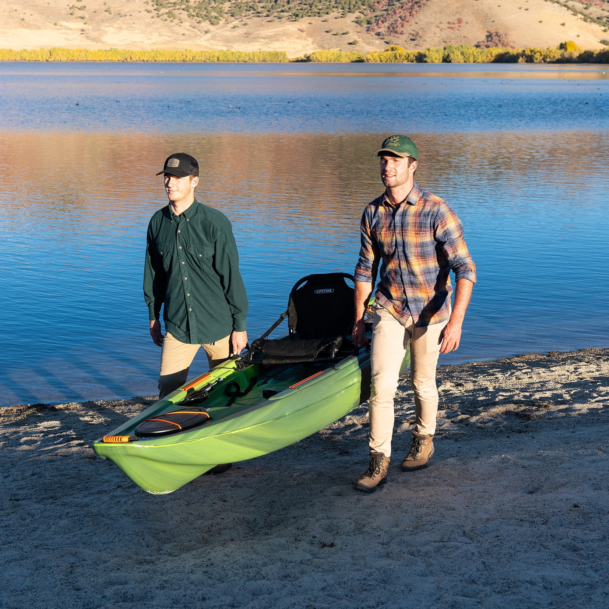 Lifetime Yukon Angler 116 inch Sit-on-Top Fishing Kayak, Lightning Fusion (90846)