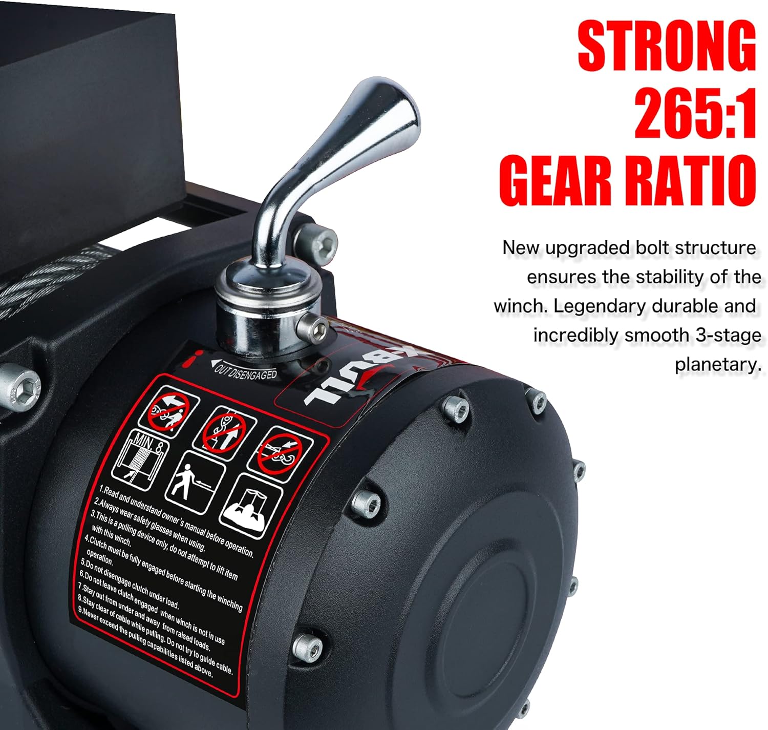X-BULL12V Wireless Steel Cable 13000LBS Electric Winch for 4WD 4x4 Off Road Vehicle Boat Truck