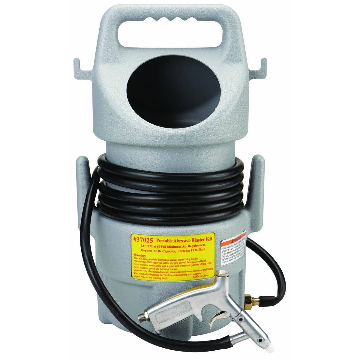 Central Pneumatic Abrasive Blaster Kit, Portable Sandblaster Gun, Paint Rust Remover,Sandblasting 37025