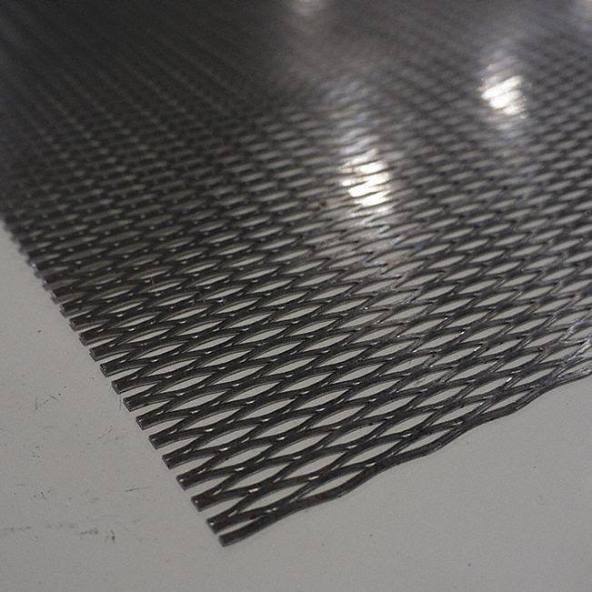 Direct Metals - 41S02518-48X48 - Expanded Sheet, Rsd, Carbon, 4x4 ft, 1/4-#18