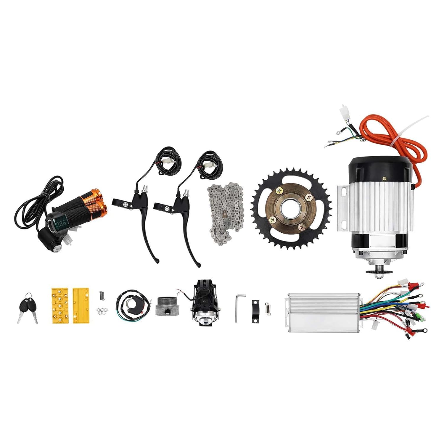 Electric Brushless Geared Motor Kit, 750W Electric Bicycle Trike Conversion Kit Electric Tricycle Motor Kit