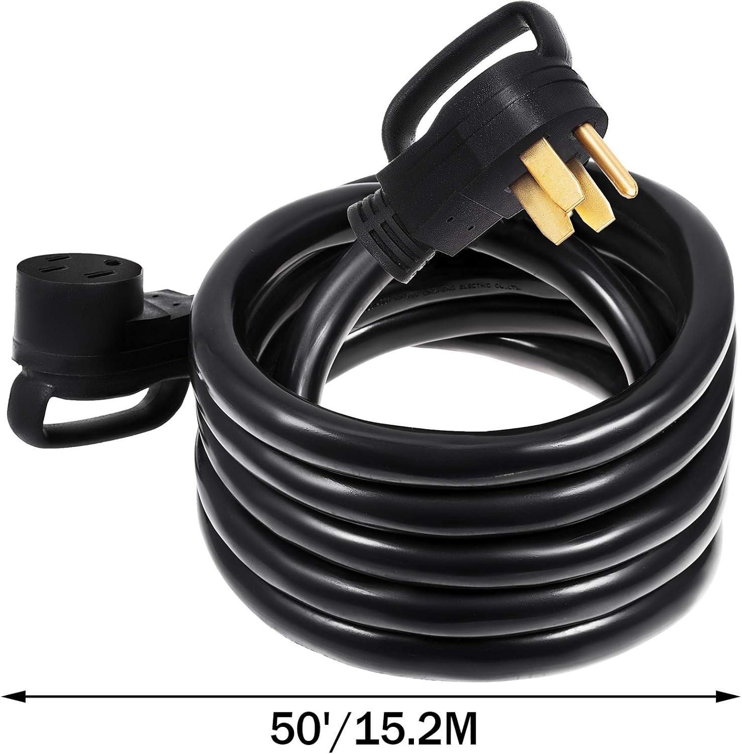 Mophorn 25Ft 50 Amp RV Extension Cord Durable Premium Power Cord RV 26.5mm Wire Diameter Extension Cord Copper Wire RV Cord Power Supply Cable for
