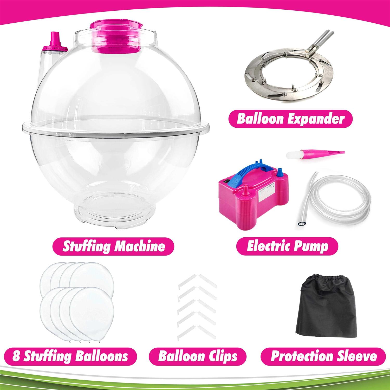 Bloonsy Balloon Stuffing Machine Balloon Stuffer Machine Kit with Electric Air Pump and Expander Tool - Sports Supplies Online Store