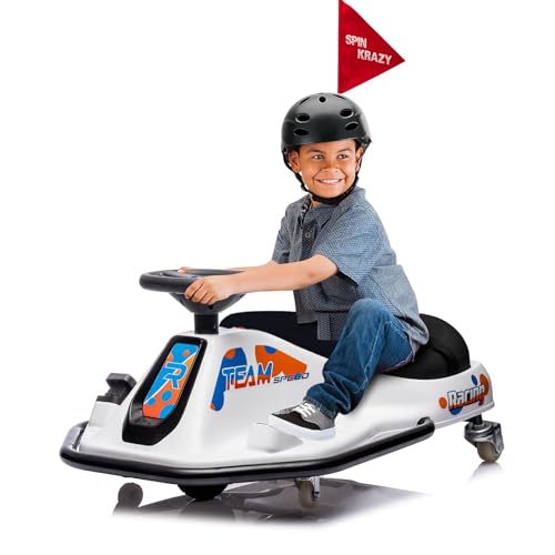 24V Electric Go Kart, 7Ah Drifting Car，Battery Powered Ride on Car Outdoor with 360 Degrees Rotating, Simplified Drift System, Variable Speed