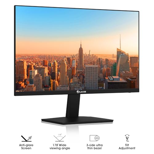 HAJAAN 24” Inch FHD 1080p Computer Monitor, Best for Office & Home, Monitor for PC