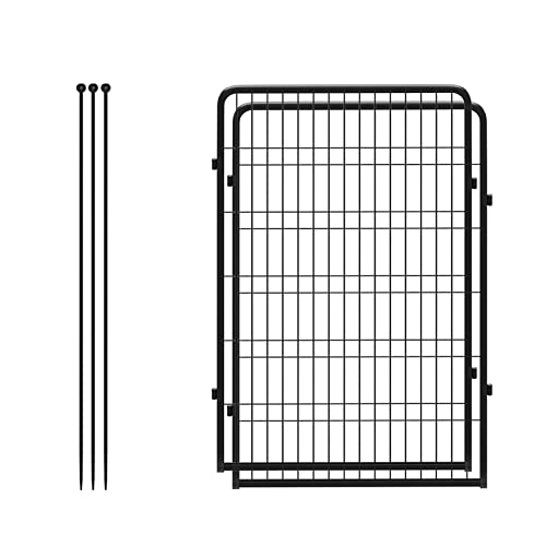 FXW Rollick Dog Playpen for Yard, RV Camping, 32 inch 16 Panels for Small and Medium Dogs│Patented
