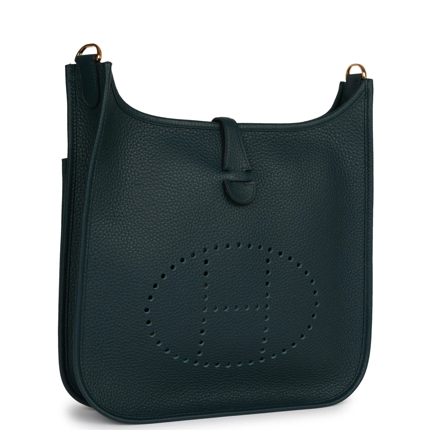 Hermes Evelyne III PM Vert Cypress Clemence Gold Hardware