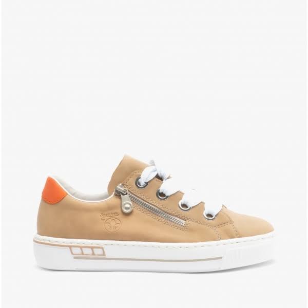Rieker L88A0 Ladies Casual Trainers Nude: EU 39