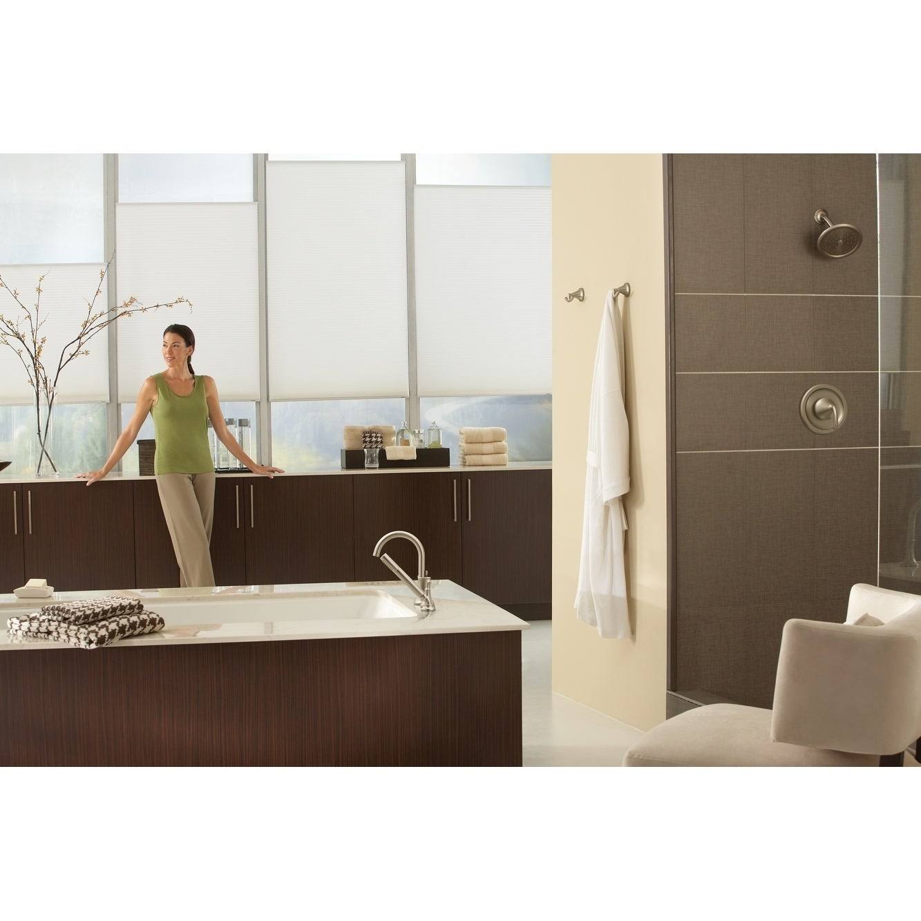 Moen S6320BN Brushed Nickel Velocity 8x22 Multi Function Rainshower Shower Head
