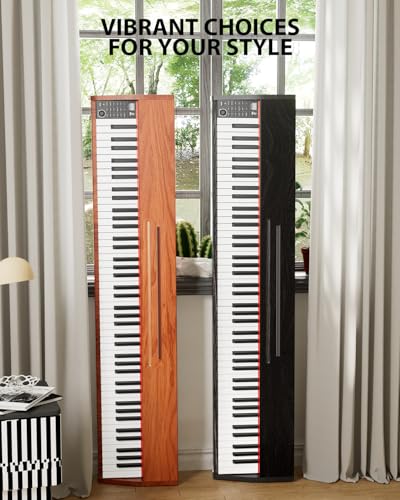 Digital Piano Keyboard for Beginners,Full Size 88 Key Semi-Weighted Keyboard Electric Piano with Stand,Power Adapter,Sheet Music Stand,Pedal