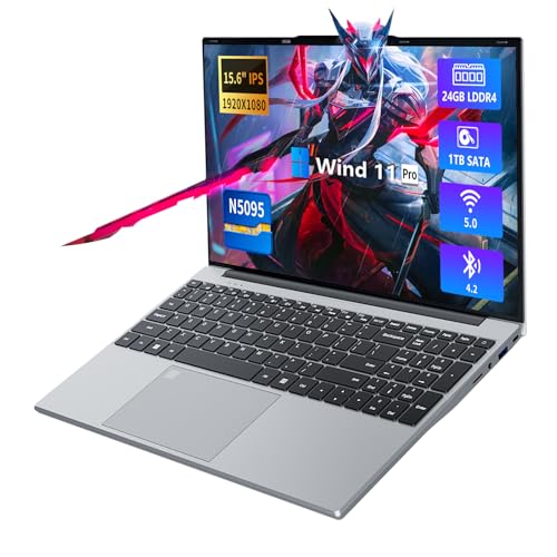 2025 Gaming Laptop,15.6 Inch Laptop,Laptops 16GB 512GB SSD,Laptop Computer N5095,Traditional Laptop Computers 180 Angle Opening