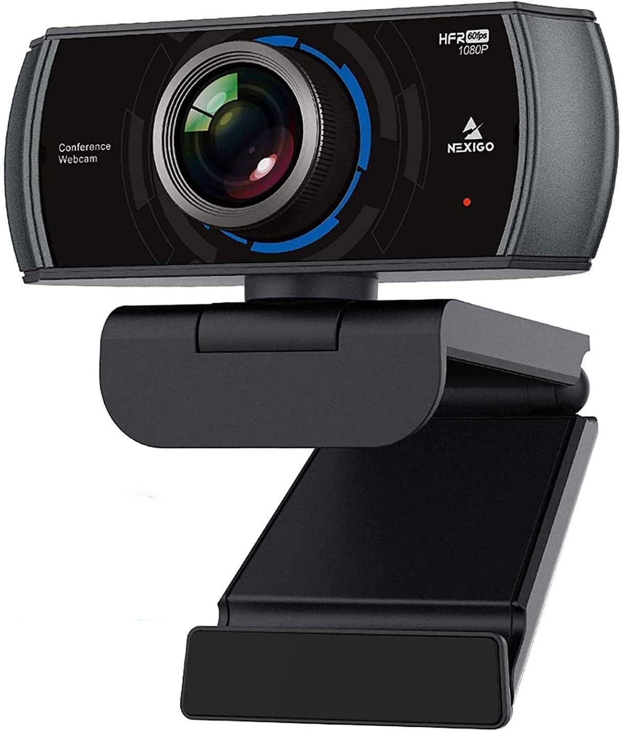 NexiGo N980P 1080P 60FPS Webcam with Microphone and Software Control, USB Computer Camera, Built-in Dual Noise Reduction Mics