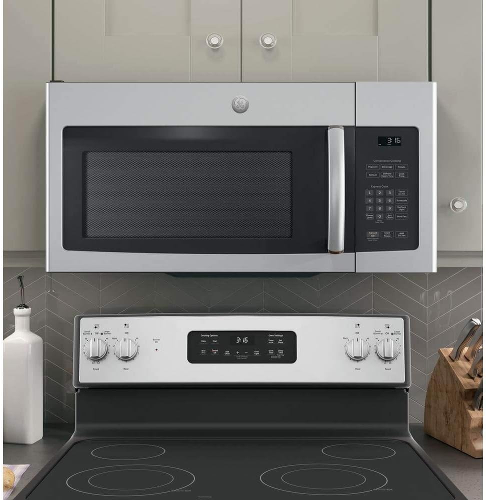 GE JNM3163RJSS 30" Over-the-Range Microwave with 1.6 cu. ft. Capacity, in Stainless Steel