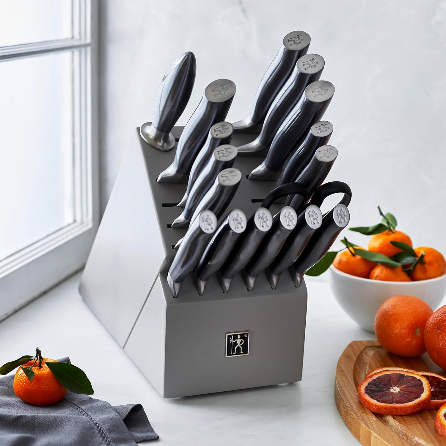 HENCKELS Graphite Knife Block Set, 18, Grey