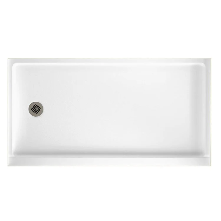 Shower Base Swanstone Alcove Retrofit Rectangular Ice 32 x 60 Inch Swanstone Right Drain
