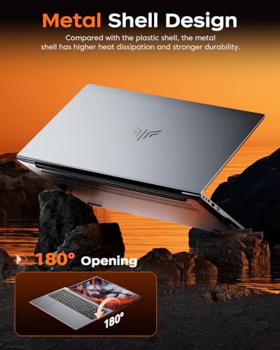 2025 Gaming Laptop, 16.0inch Laptop Computer with AMD Ryzen 7 5825U(8C/16T, Up to 4.5GHz), 16GB RAM 512GB NVMe SSD Windows 11 Laptop