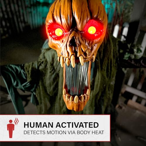 Haunted Hill Farm 5.9 ft. Animatronic Lurching Woman by Tekky, Halloween Animatronic, Scary Indoor House Prop & Decoration