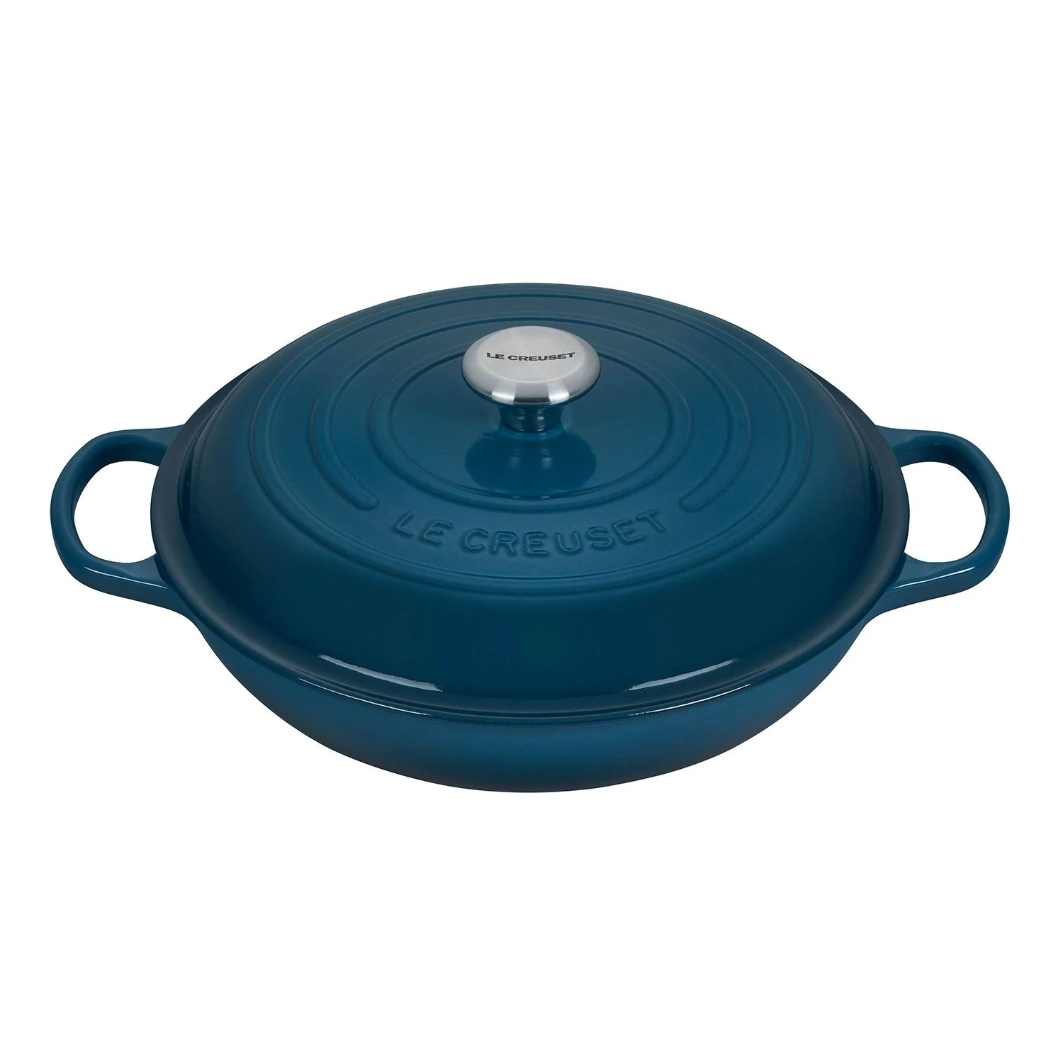 Le Creuset Signature Cast Iron 3.5-Quart Deep Teal Braiser
