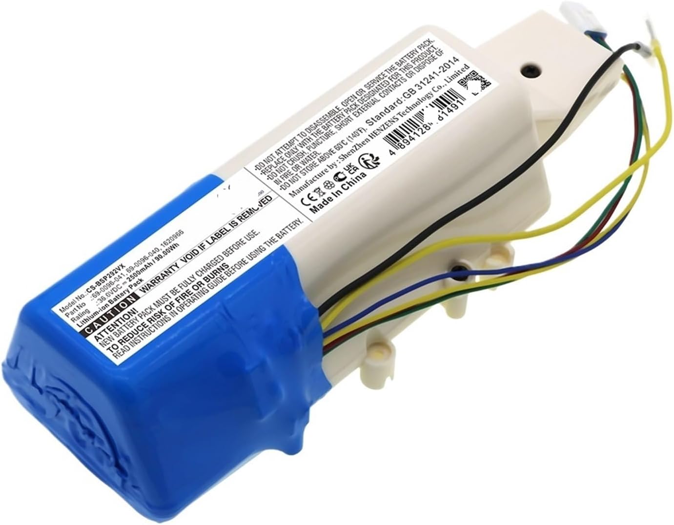 Vacuum 2500mAh Li-ion Battery Compatible for Bissell CrossWave Cordless Max P2921 2551 2590 2593 2596 2595+ 2597+ 2590+ 2854+ 2855+, wu999yiccc