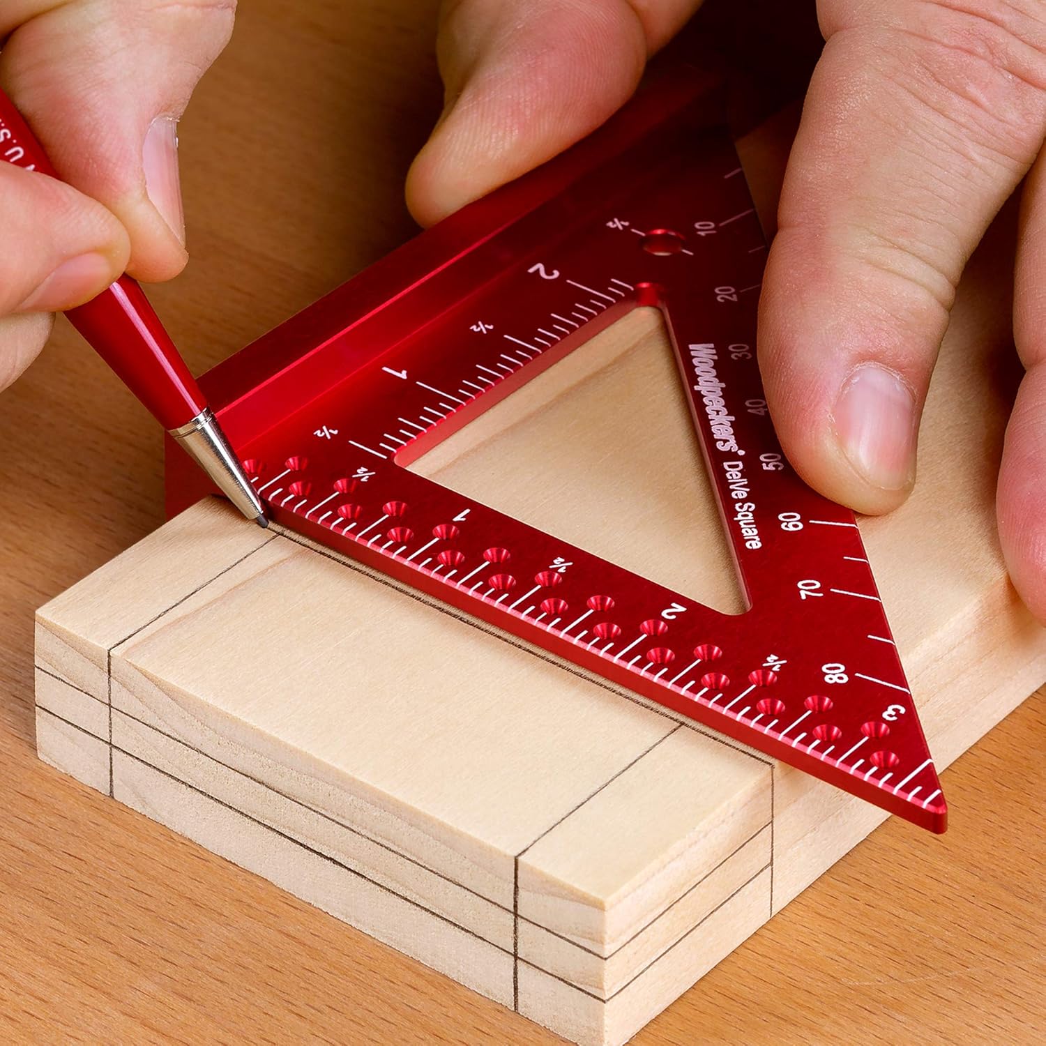 Woodpeckers Delve Square, Precision Woodworking Square Great For Furniture and Cabinet Making
