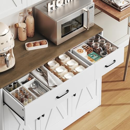 HOSTACK 71" Pantry Cabinet with Charging Station, Tall Kitchen Pantry Storage Cabinet with Microwave Stand