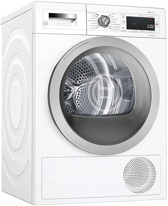WTW87NH1UC 24" 500 Series Smart Compact Heat Pump Dryer with 4 cu. ft. Capacity, Stainless Steel Drum, Self Cleaning Condenser, Home Connect