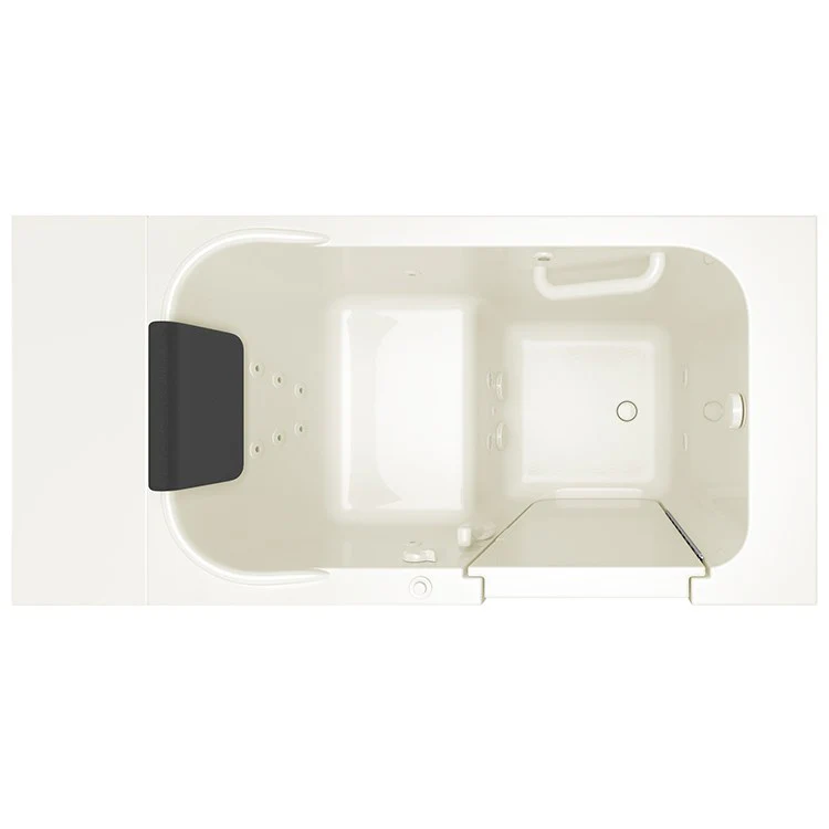 2848 Series 28"W x 48"L Gelcoat Walk-In Whirlpool Bathtub with Right-Hand Drain