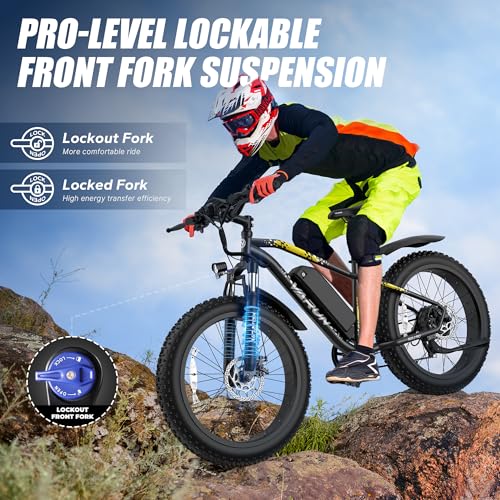 VARUN E Bikes for Men - Peak 750W Ebikes for Adults - Fat Tire Electric Bike Up to 25MPH 60+ Miles with 48V 13AH Removable Battery