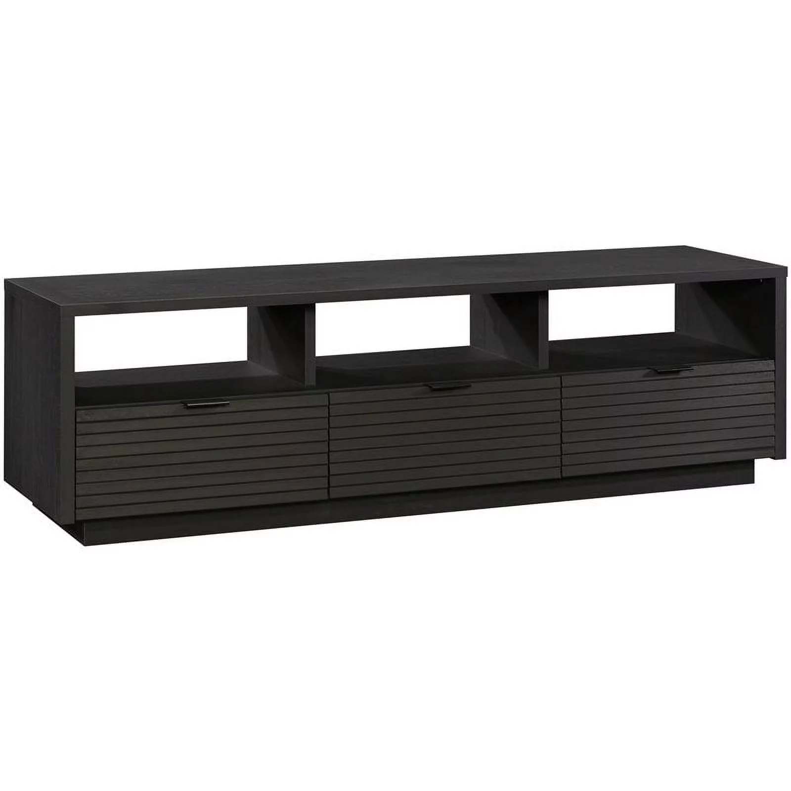 Sauder Harvey Park TV Stand with Drawers for TVs up to 70", Raven Oak Finish