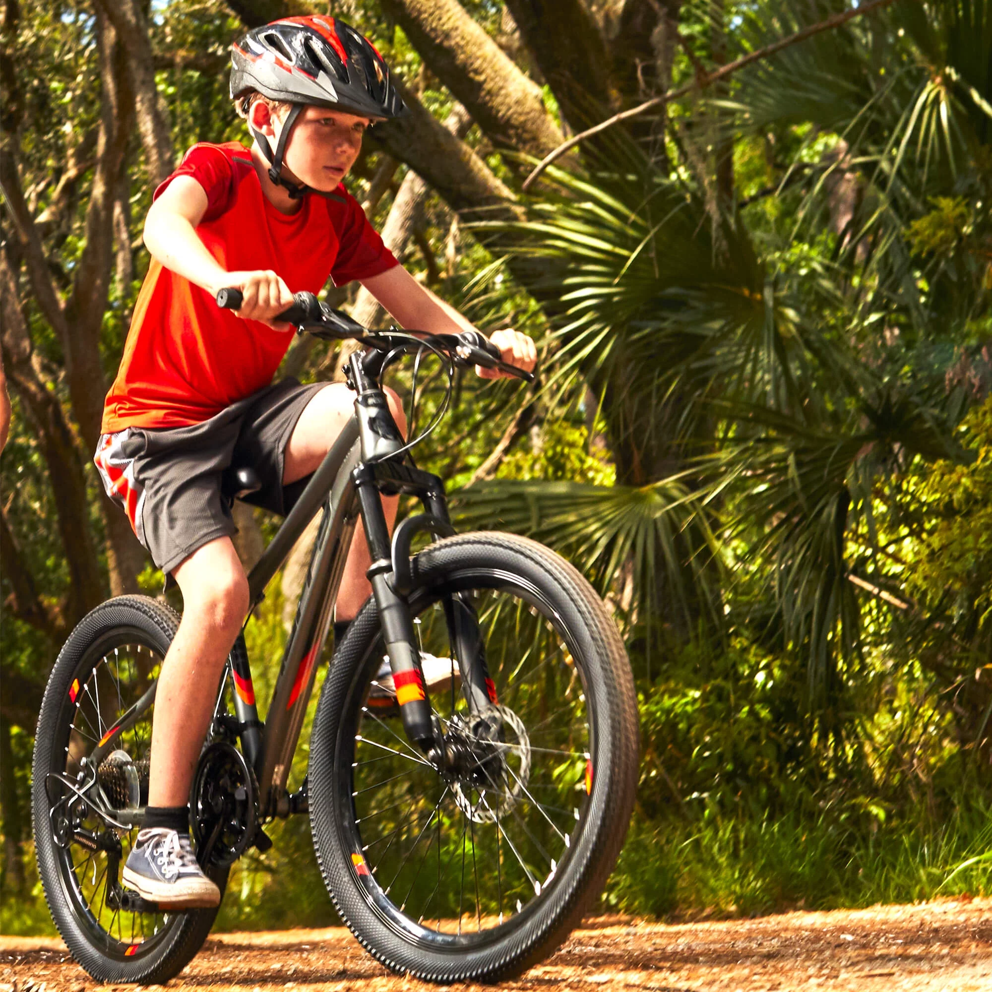 Huffy 24 Scout Boys' Hardtail 21-Speed Mountain Bike with Disc Brakes