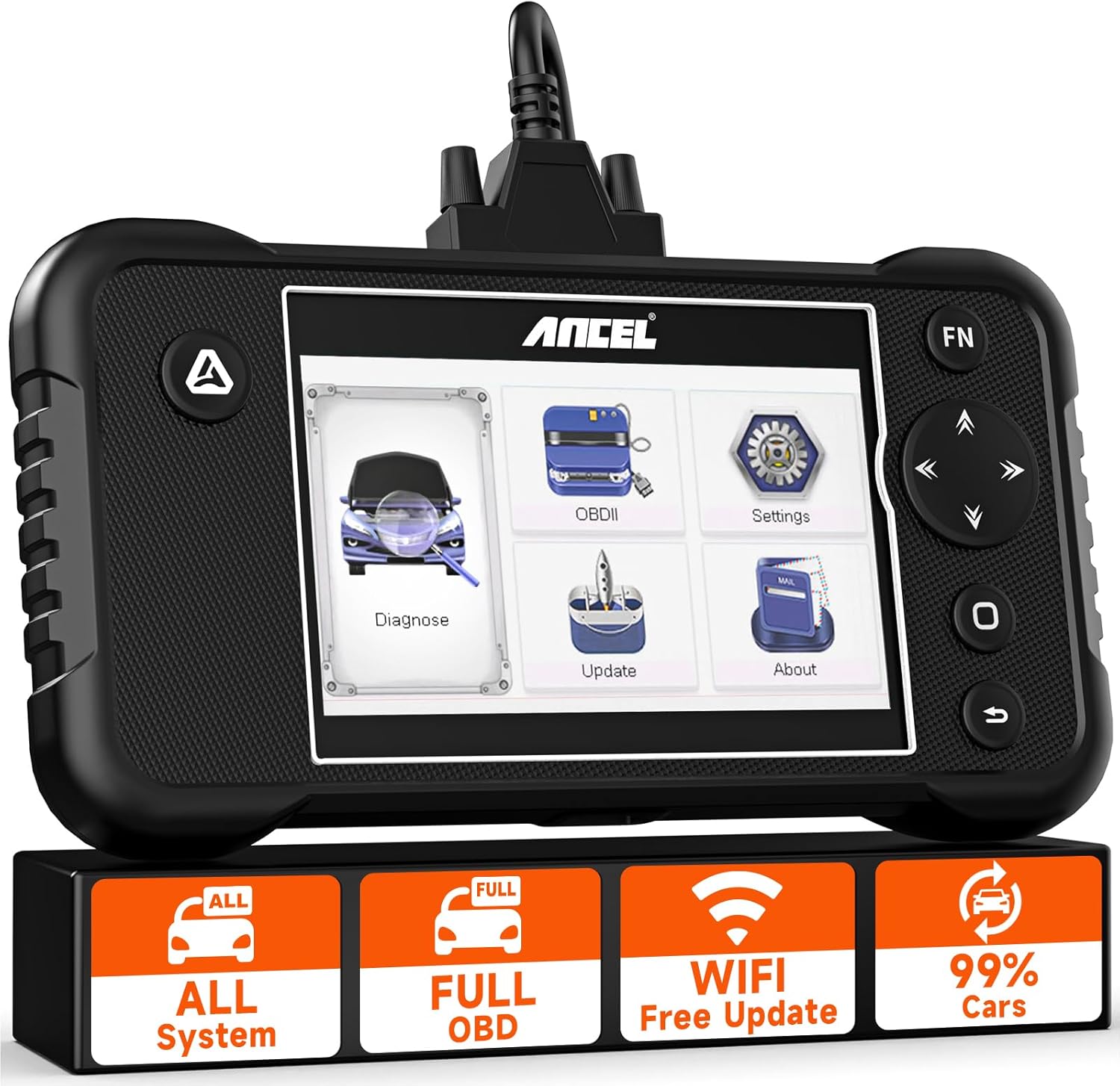 ANCEL FX3300 Elite OBD2 Scanner Diagnostic Tool, All System Scan Tool, WiFi Update Car Code Reader and Reset Tool Lifetime Free Update Code Reader