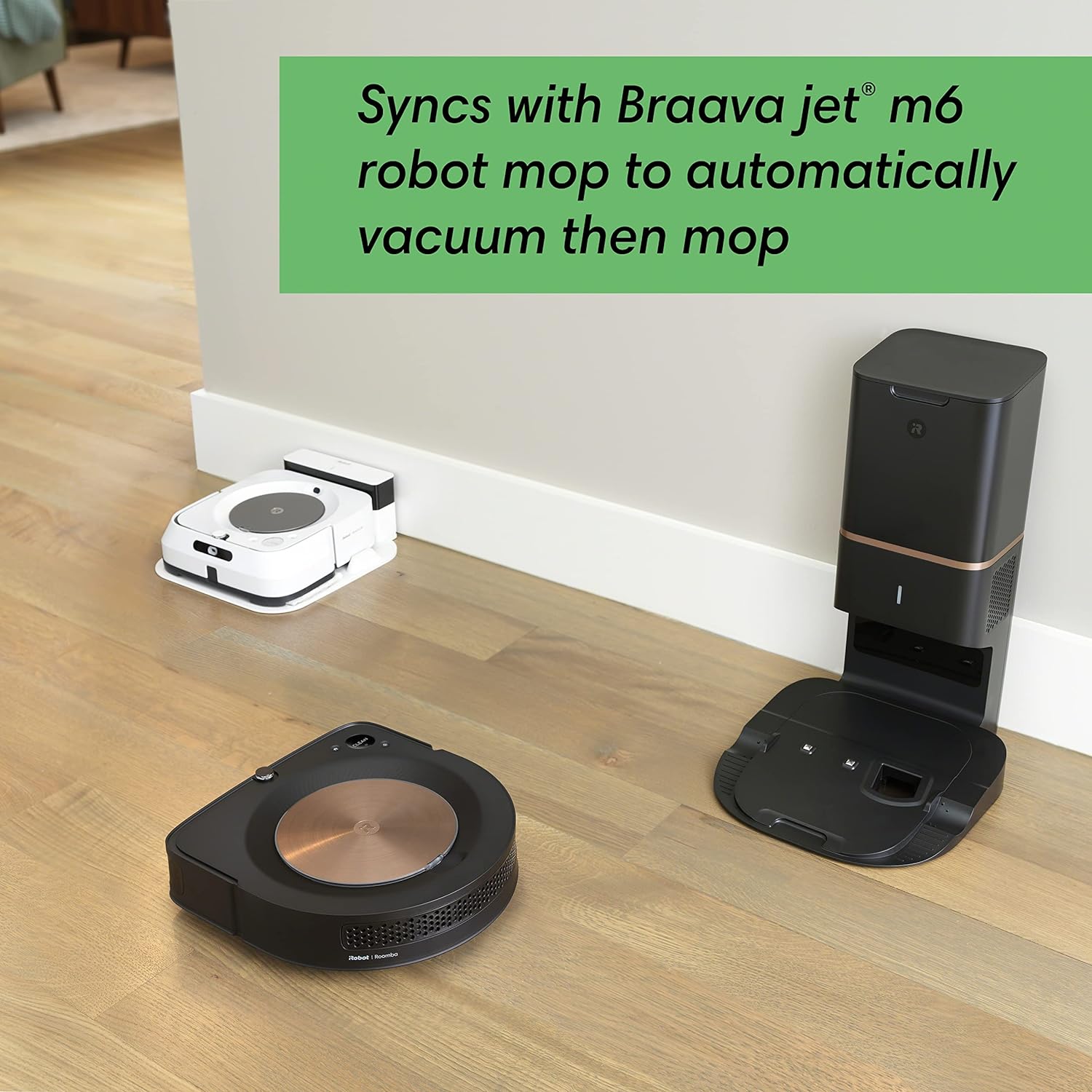 iRobot Roomba s9+ Self Emptying Robot Vacuum - Empties Itself for 60 Days, Detects & Cleans Around Objects in Your Home, Smart Mapping