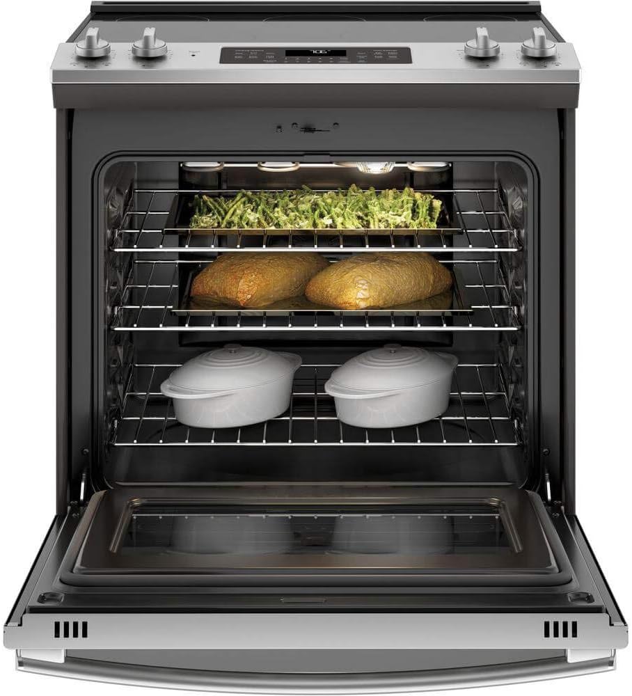 GE® 30" Slide-In Electric Convection Range with No Preheat Air Fry
