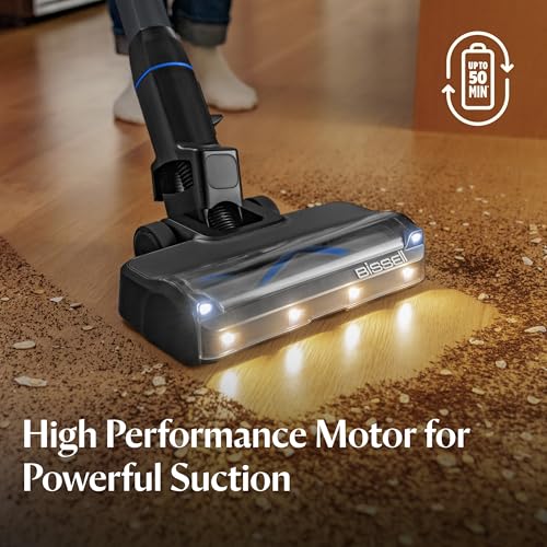 Bissell PowerClean FurGuard 280W Self-Standing Cordless Vacuum w/Self-Cleaning Brush Roll, Strong Suction, Removeable Battery, Wall Mount