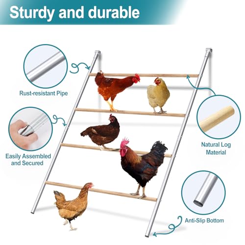 Large Chicken Coop, Chicken Coops for 30 Chickens, Chicken Runs for Yard with Water Poof & UV Resistance Cover