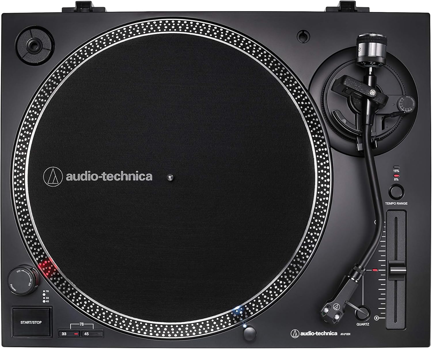 Audio-Technica AT-LP120XUSB-BK Direct-Drive Turntable (Analog & USB), Fully Manual, Hi-Fi, 3 Speed, Convert Vinyl to Digital