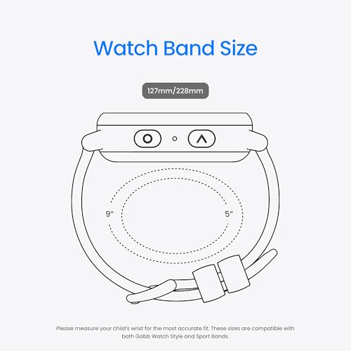 Gabb Watch 3e - GPS Tracker for Kids, Digital Smart Watch, No Social Media or Internet, Fees Required (Silver)