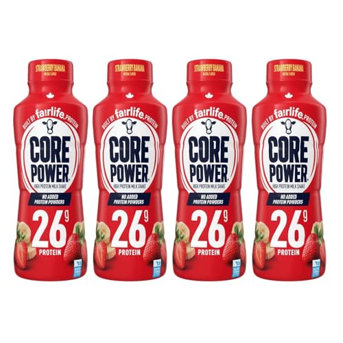 Core Power Protein Shake 26g Variety Pack - No Added Protein Powder, Lactose-Free, Made with Canadian Milk - Pack of 8 Fairlife Protein Shakes