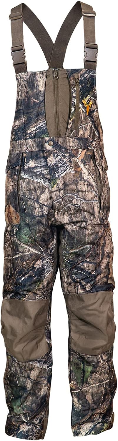 HOT SHOT Men’s Elite Camo Hunting Bib, Waterproof, Insulated, Designed for All Day use
