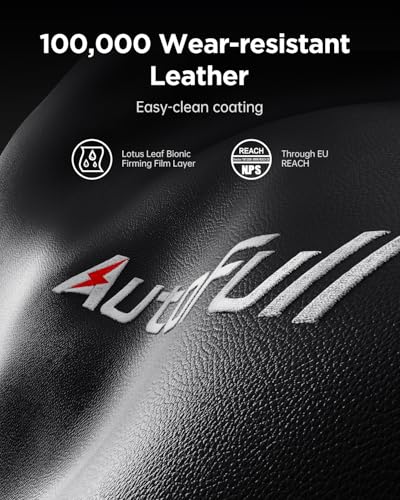 AutoFull C3 Gaming Chair, Racing Style Gaming Chair with Velvet Material Ergonomic Lumbar Support,Adjustable High Back PU Leather PC Chair,Black