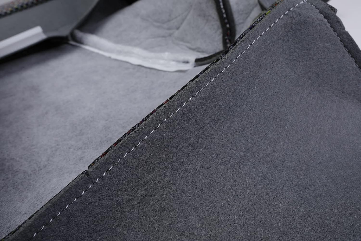 Shunevade Driver Bottom Fabric Cloth Seat Cover Compatible with Dodge Ram 1500 2500 3500 SLT 1998 1999 2000 2001 2002 (Mist Gray) Pack of 2