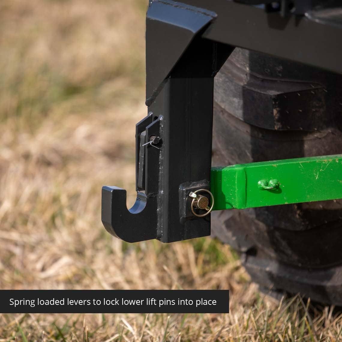 Titan Attachments 3-Point Quick Hitch fits Cat 1 & 2 Tractors Easily Adjustable