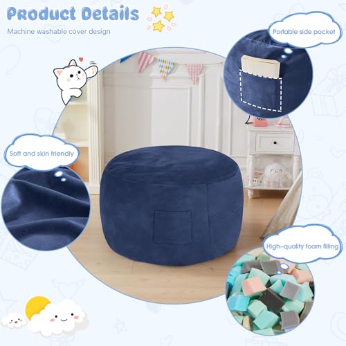Bean Bag Chairs for Adults - Giant Bean Bag Chair Convertible Bean Bag Bed - Beanbag Chair with Micro Fiber Cover/Furniture Foam Filler