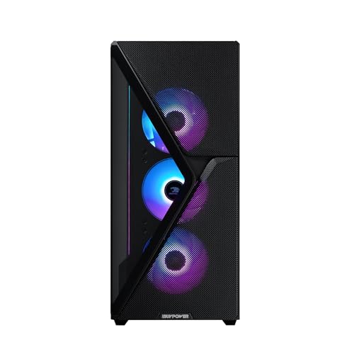 iBUYPOWER Slate MESH Gaming PC Desktop Computer Intel Core i7 14700F CPU, NVIDIA GeForce RTX 5070 12GB GPU, 32GB DDR5 RGB 5200MHz RAM, 1TB NVMe SSD