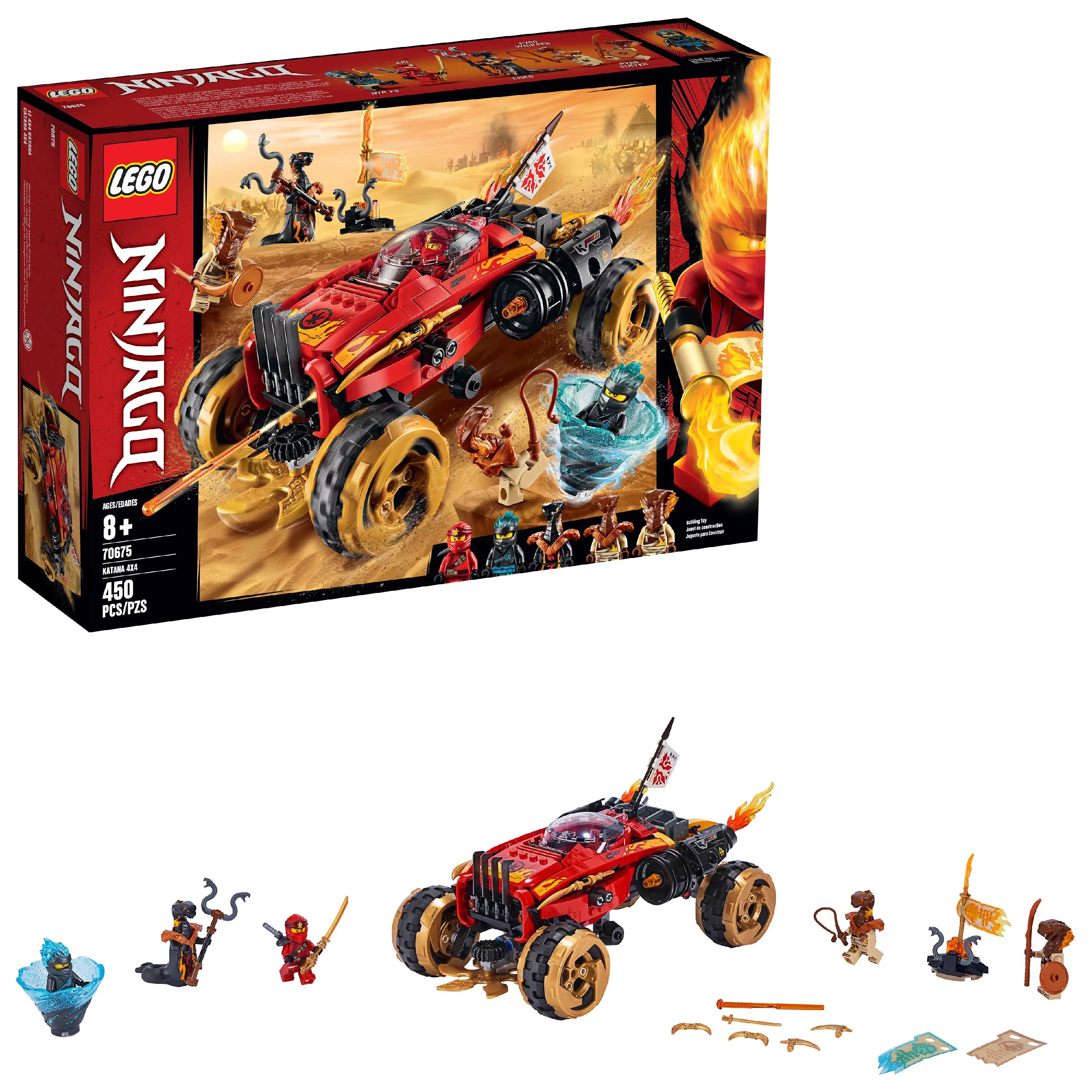 LEGO Ninjago Katana 4x4 70675 Ninja Toy Truck Building Kit (450 Pieces)