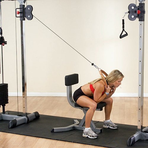 Body-Solid (GDCC250B) Cable Crossover Exercise Machine for Home & Light Commercial Gym
